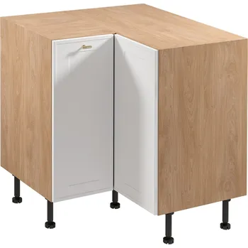 Kuchyňská skříňka SORENTO pb | dolní skříňka D90N rohová | 90x90 cm | UNI provedení | puccini/bílá