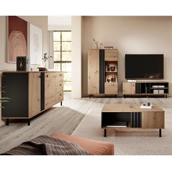 Obývací stěna Obývací stěna MADIS | sestava B | 4 díly | artisan/antracit