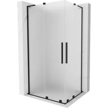 Mexen Velar L Duo sprchový kout posuvný 100 x 90 cm, matný, černý - 871-100-090-02-33-70 Sprchové kouty