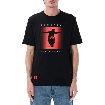 Pánské tričko GP Racing Fanouškovské tričko Marco Simoncelli Iconic černé Velikost: L