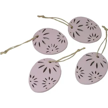 Dekorace závěsná vajíčka velká - 4 ks 4000207