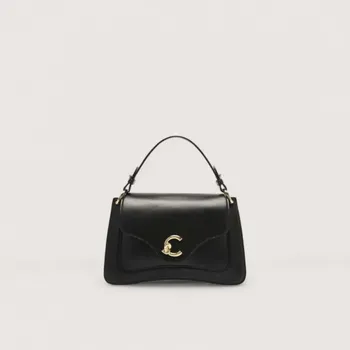 Kabelka COCCINELLE C-ME CALF MEDIUM KOŽENÁ KABELKA NOIR SS26