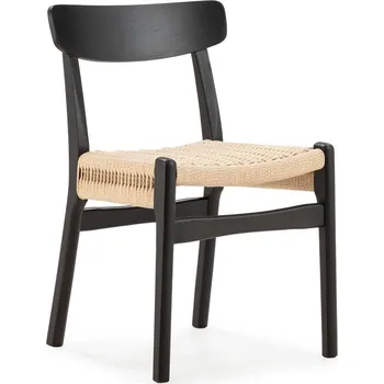 Jídelní židle Černé jídelní židle v sadě 2 ks z kaučukového dřeva Biel – MOME ID_1820934