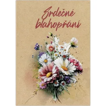 Přání k narozeninám CTS83, srdečné, kraft