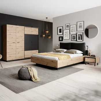 Ložnicová sestava Ložnice NEST | 4 díly | artisan/antracit