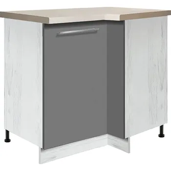 Kuchyňská skříňka CREATIVA se | dolní skříňka CRE-15D rohová | 100x70 cm | VÝBĚR KORPUSU | šedá lesk