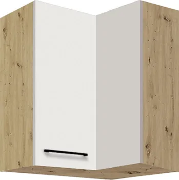 INFINITY b | horní skříňka 54G rohová | 60x60 cm | artisan/bílá lesk