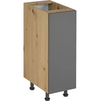 Kuchyňská skříňka LANGEN šp | dolní skříňka D30 s policí | 30 cm | UNI provedení | SOKL v CENĚ | artisan/šedá