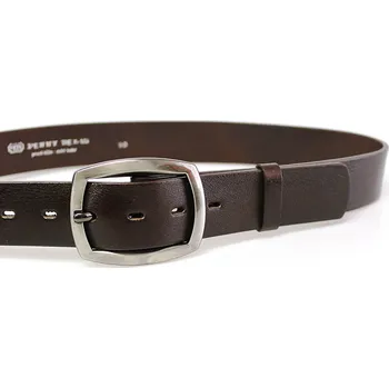 Opasek PENNY BELTS Kožený opasek 4704 tmavě hnědý - 85 cm