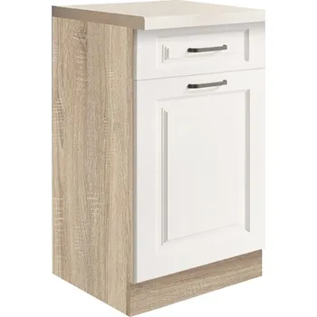 SMART b | dolní skříňka SM-3D | 45 cm | VÝBĚR KORPUSU a KOVÁNÍ | UNI dvířka | bílá mat