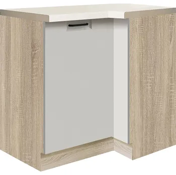 Kuchyňská skříňka FAVORIT s | dolní skříňka FL-15D rohová | 100x70 cm | šedá lesk | VÝBĚR KORPUSU