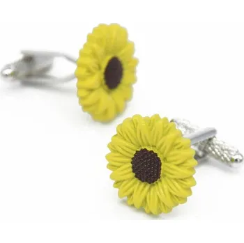 Manžetový knoflíček Manžetové knoflíčky slunečnice, sunflower