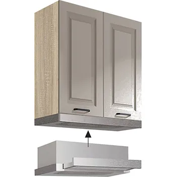 SMART s | horní skříňka SC-37G na vestavnou digestoř | 60 cm | VÝBĚR KORPUSU | šedá mat
