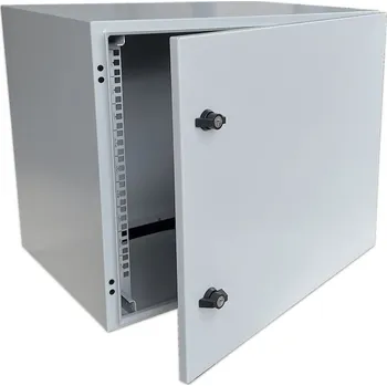 Rozvaděč 19" rozvaděč se zvýšeným krytím IP55, 18U š.600mm hl. 450mm, krytí IP55, dveře plechové