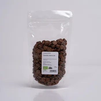 Čokoláda BIO čokoláda mléčná 41% bez lecitinu, 250 g