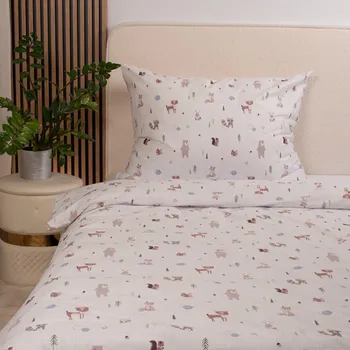 Bavlněné povlečení 140x200 cm lesní zvířátka