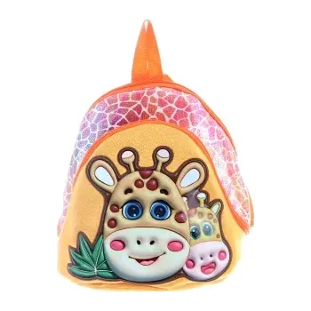 Dětský batoh Dětský 3D batůžek žirafa, oranžový
