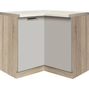 Kuchyňská skříňka FAVORIT s | dolní skříňka FL-16D rohová | 90x90 cm | šedá lesk | VÝBĚR KORPUSU