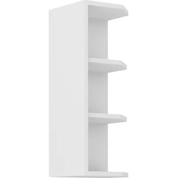 Kuchyňská linka LUNA bb | horní regál 30 G-72 ZAK ukončovací s policemi | 30 cm | UNI provedení | bílá mat