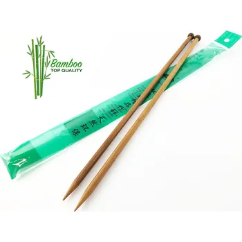Nástroj na niť a příze Pletací jehlice bambusové rovné č. 10 mm