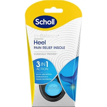 Kosmetika na nohy Ortopedické vložky do bot In-Balance Heel (Pain Relief Insole) 1 pár Scholl / Varianta: Large