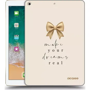 Pouzdro na mobilní telefon Picasee silikonový průhledný obal pro Apple iPad 9.7" 2017 (5. gen) - Golden Dream