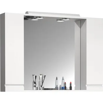 Koupelnový nábytek Vcm Zrcadlová skříňka Silora XL 100 cm, bílá