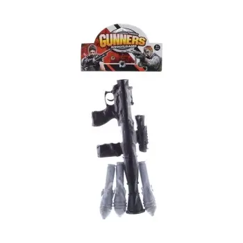 Dětská zbraň Plastový raketomet – dětský samopal s raketami