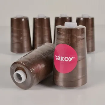 Overlock / coverlock polyesterová nit TKY 5000 barva hnědá