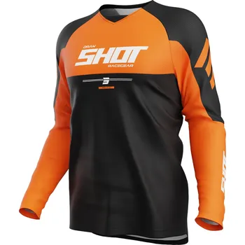 Moto dres Motokrosový dres Shot Draw Private oranžový 5XL