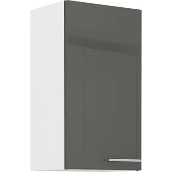 Kuchyňská skříňka LARA gr | horní skříňka 40G-72 1F s policemi | 40 cm | UNI dvířka | šedá lesk