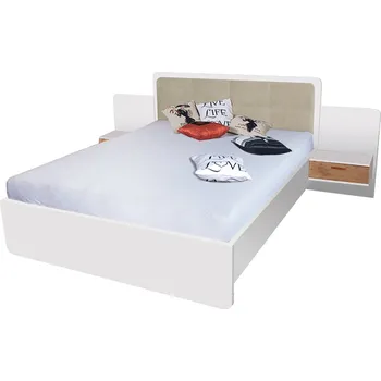 Postel EFFECT a | dvoulůžko EF1L + rošt + 2x noční stolek | 160x200 cm | andersen/lancelot