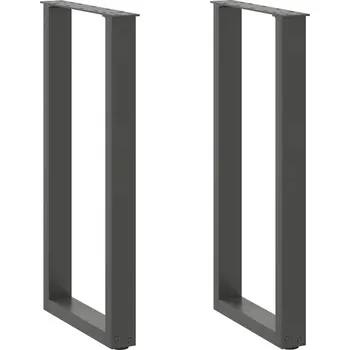 Stolová podnož OMAXI Nohy konzolového stolku ve tvaru U 2 ks antracitové 28 x (72-73) cm ocelové 311092