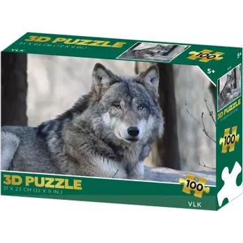 Puzzle 3D puzzle vlk 100 dílků