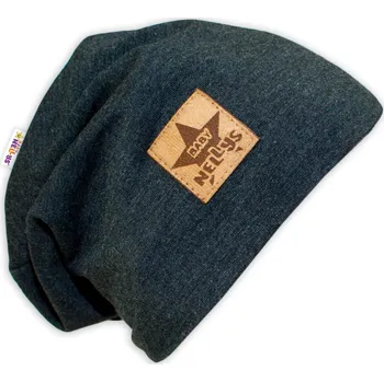 Kojenecký body Bavlněná čepička Baby Nellys ® - grafit Velikost: 92/98 (18-36m)