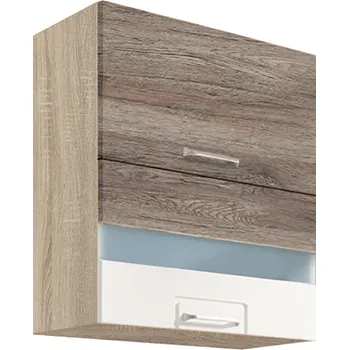 ECONO wh | horní skříňka ECO-40G výklopná | 60 cm | san remo/bílá lesk | VÝBĚR KORPUSU a KOVÁNÍ