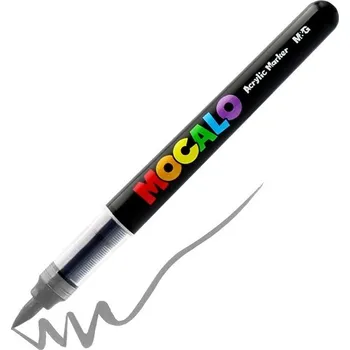 Akrylová fixa M&G Mocalo štětcová, Dark Grey 912