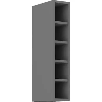 regál SCANDI sc | horní regál 15 G-72 OTW s policemi | 15 cm | UNI provedení | šedá