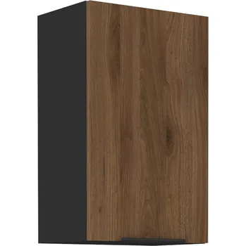 Kuchyňská skříňka MONZA o | horní skříňka 45 G-72 1F s policemi | 45 cm | UNI dvířka | černá/ořech okapi