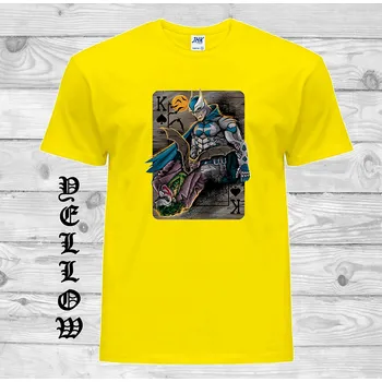 Pánské tričko panske-levne-bavlnene-tricko-potisk-Batman-Joker Barva: Yellow - žlutá, velikost: XXL