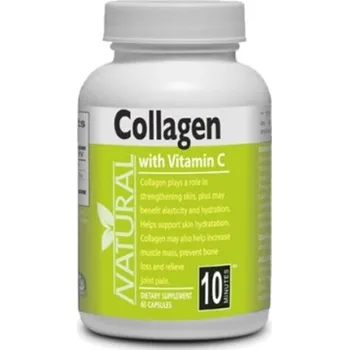 Kolagen + C + kyselina hyaluronová Natural SK - 60 kapslí + záruka na vrácení do 100 dnů