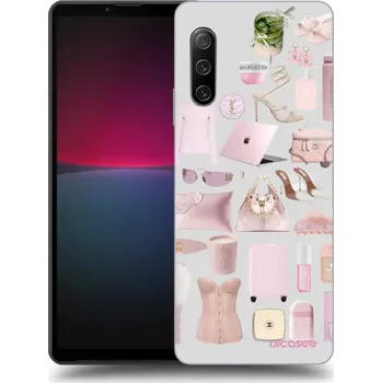 Pouzdro na mobilní telefon Picasee silikonový průhledný obal pro Sony Xperia 10 IV 5G - Glam Babe