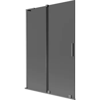 Vanová zástěna Mexen Velar L vanová zástěna 2-dílná posuvná 120 x 150 cm, grafit, gun metal - 896-120-003-41-95 Vanové zástěny