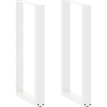 Stolová podnož OMAXI Nohy barového stolu ve tvaru U, 2 ks, bílé, 40 x (90-91) cm, ocel 311566