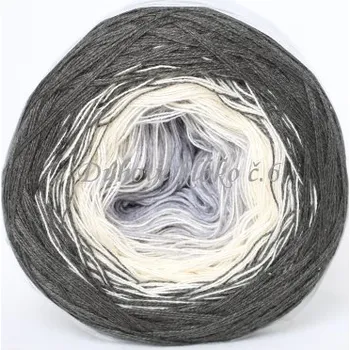 Příze Duhové klubko šedá 250 m