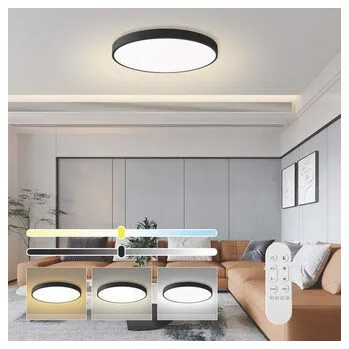 Immax NEO LITE SEMPLICI Smart stropní svítidlo Tuya WiFi BEACON, 80cm, 96W, 6912lm, černé