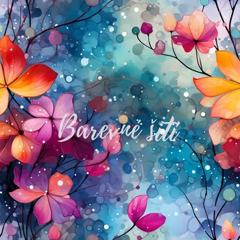 Teplákovina, Podzimní barevné lístečky (E) (Kvalitní teplákovina Bella)