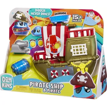 Hračka DohKins pirátská loď – kreativní set s modelínou