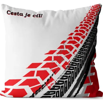 Dekorativní polštářek Polštář - Cesta je cíl