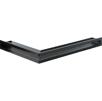 Větrací mřížka Nordflam krbová mřížka AERO levá 58x38x6cm - černá